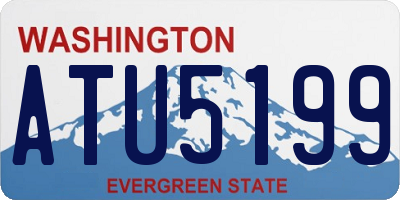 WA license plate ATU5199