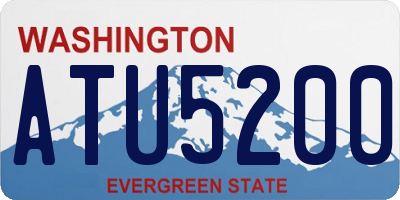 WA license plate ATU5200