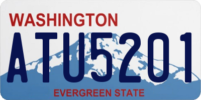 WA license plate ATU5201