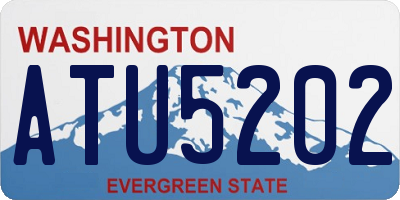WA license plate ATU5202