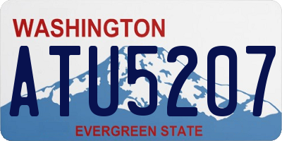 WA license plate ATU5207