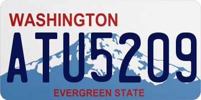 WA license plate ATU5209