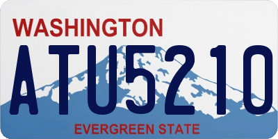 WA license plate ATU5210