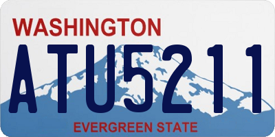 WA license plate ATU5211