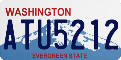 WA license plate ATU5212