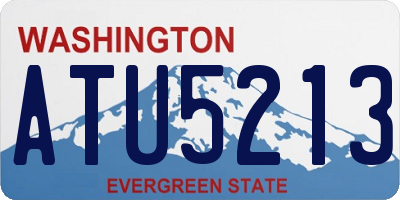 WA license plate ATU5213