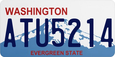 WA license plate ATU5214