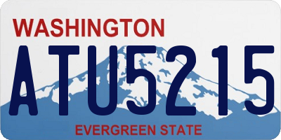 WA license plate ATU5215