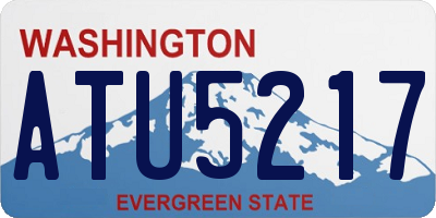 WA license plate ATU5217