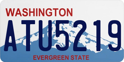 WA license plate ATU5219
