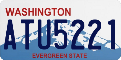 WA license plate ATU5221