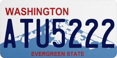 WA license plate ATU5222