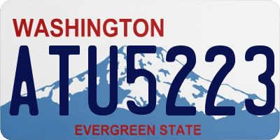 WA license plate ATU5223