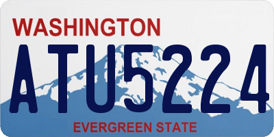 WA license plate ATU5224