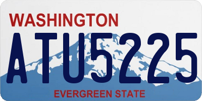 WA license plate ATU5225