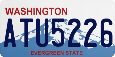 WA license plate ATU5226