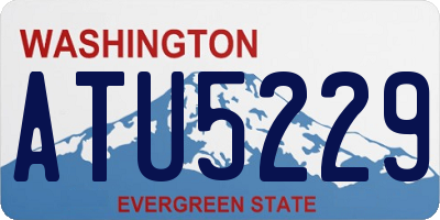 WA license plate ATU5229
