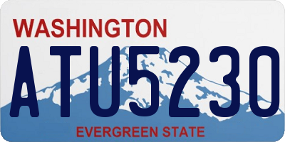 WA license plate ATU5230