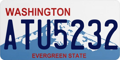WA license plate ATU5232