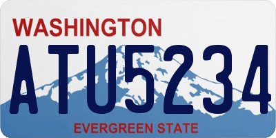 WA license plate ATU5234