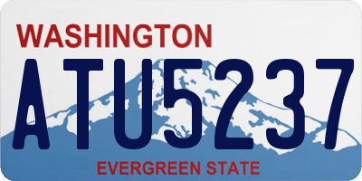 WA license plate ATU5237