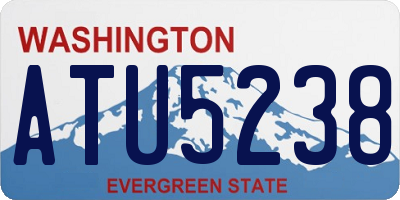 WA license plate ATU5238