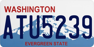 WA license plate ATU5239