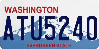 WA license plate ATU5240