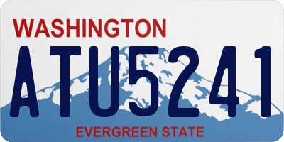 WA license plate ATU5241