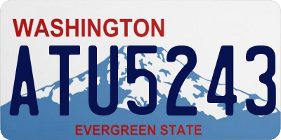 WA license plate ATU5243