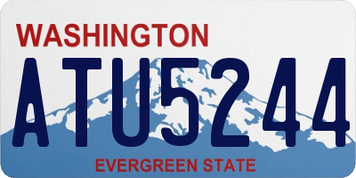 WA license plate ATU5244