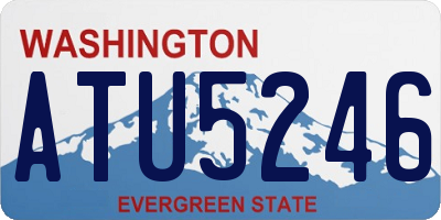 WA license plate ATU5246