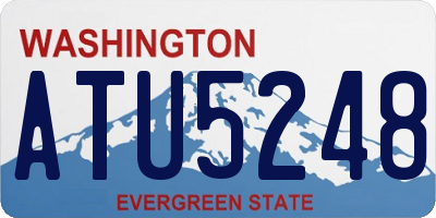 WA license plate ATU5248