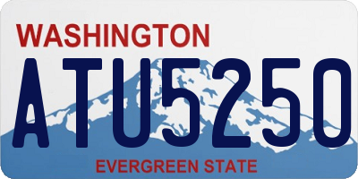 WA license plate ATU5250