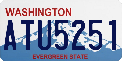 WA license plate ATU5251