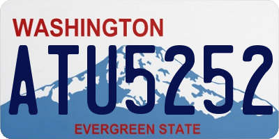WA license plate ATU5252