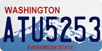 WA license plate ATU5253