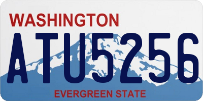 WA license plate ATU5256