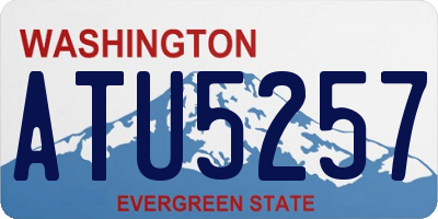 WA license plate ATU5257
