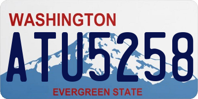 WA license plate ATU5258