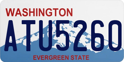 WA license plate ATU5260