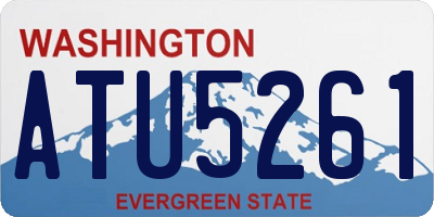 WA license plate ATU5261