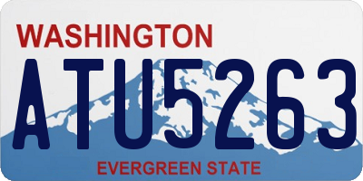 WA license plate ATU5263