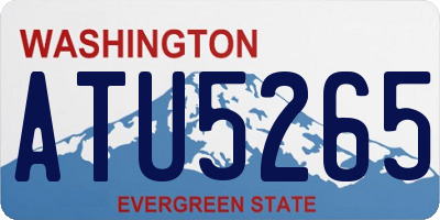 WA license plate ATU5265