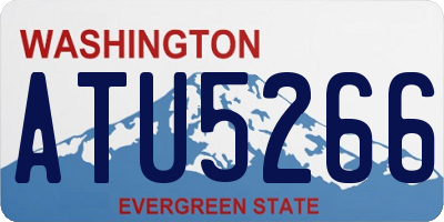 WA license plate ATU5266