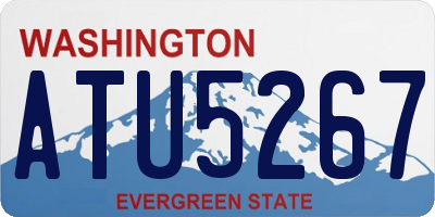 WA license plate ATU5267
