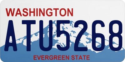 WA license plate ATU5268