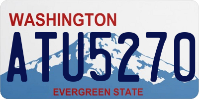WA license plate ATU5270