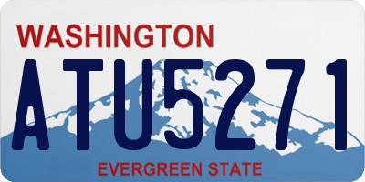 WA license plate ATU5271