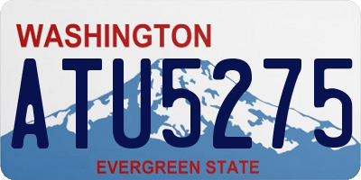 WA license plate ATU5275